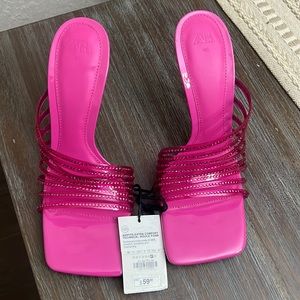 Zara pink heels 3in very comfortable